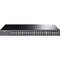 TP-Link TL-SF1048 No administrado Fast Ethernet (10/100) 1U Negro, Interruptor/Conmutador No administrado, Fast Ethernet (10/100), Montaje en rack, 1U