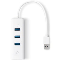 TP-Link UE330 base para portátil y replicador de puertos Alámbrico USB 3.2 Gen 1 (3.1 Gen 1) Type-A Blanco, Hub USB blanco, Alámbrico, USB 3.2 Gen 1 (3.1 Gen 1) Type-A, 10,100,1000 Mbit/s, Blanco, RJ-45, USB 3.2 Gen 1 (3.1 Gen 1) Type-A, USB
