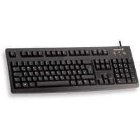 CHERRY G83-6104 teclado Universal USB QWERTY Inglés de EE. UU. Negro negro, Completo (100%), Alámbrico, USB, QWERTY, Negro