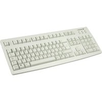 CHERRY G83-6105 teclado Universal USB Inglés del Reino Unido Gris beige, Completo (100%), Alámbrico, USB, Gris