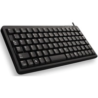 CHERRY G84-4100 teclado Universal USB QWERTY Inglés de EE. UU. Negro negro, Mini, Alámbrico, USB, QWERTY, Negro