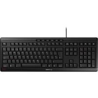 CHERRY STREAM teclado Universal USB QWERTY Español Negro negro, Completo (100%), Alámbrico, USB, Interruptor mecánico, QWERTY, Negro