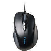 Kensington Ratón con cable Pro Fit tamaño normal negro, Óptico, USB tipo A, 2400 DPI, Negro