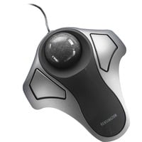 Kensington Trackball óptico Orbit plateado/Negro, Ambidextro, Trackball, USB tipo A, Plata