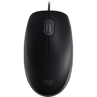 Logitech B110 Silent ratón Oficina Ambidextro USB tipo A Óptico 1000 DPI negro, Ambidextro, Óptico, USB tipo A, 1000 DPI, Negro