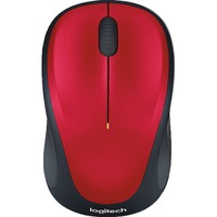 Logitech M235 ratón Oficina Ambidextro RF inalámbrico Óptico rojo, Ambidextro, Óptico, RF inalámbrico, Rojo