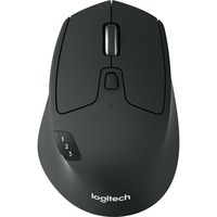Logitech M720 Ratones, Ratón negro, mano derecha, Óptico, RF Wireless + Bluetooth, 1000 DPI, Negro