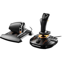 Thrustmaster T-16000M FCS Hotas Negro, Naranja USB Palanca de mando Analógico/Digital PC, Hotas (mando más palanca de control) negro/Naranja, Palanca de mando, PC, Cruceta, Analógico/Digital, Alámbrico, USB