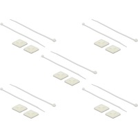 DeLOCK 18678 soporte para brida Blanco Nylon 10 pieza(s), Atacables  blanco, Blanco, Nylon, 10 pieza(s)