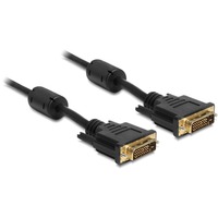 DeLOCK 83189 cable DVI 1 m DVI-D Negro negro, 1 m, DVI-D, DVI-D, Negro, Oro, Macho/Macho