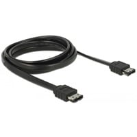 DeLOCK 85641 cable de SATA 2 m eSATA Negro negro, 2 m, SATA II, eSATA, eSATA, Macho/Macho, Negro