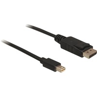DeLOCK mini DP/DP 1.2 2 m Mini DisplayPort DisplayPort Negro, Cable negro, 2 m, Mini DisplayPort, DisplayPort, Macho, Macho, 3840 x 2160 Pixeles