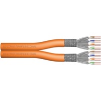 Digitus Cable de instalación de par trenzado CAT 7 S-FTP, AWG 23/1 naranja, AWG 23/1, 500 m, Cat7, S/FTP (S-STP)