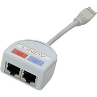 Lindy UTP Port Doubler cable de red Gris, Cable Y gris, Gris, 10/100Base-T