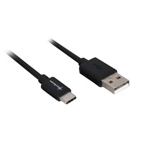 Sharkoon Cable USB 2.0, conector USB-A > conector USB-C negro