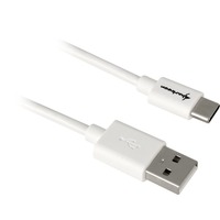 Sharkoon Cable USB 2.0, conector USB-A > conector USB-C blanco