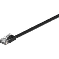 goobay V-UTP6005S-FLAT cable de red Negro 0,5 m Cat6 U/UTP (UTP) negro, 0,5 m, Cat6, U/UTP (UTP), RJ-45, RJ-45, Negro