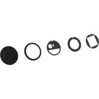 Bachmann 926.101 placa de pared y cubierta de interruptor Negro negro, Negro, De plástico, Bachmann