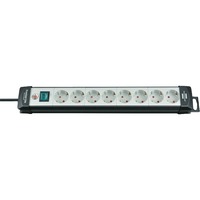 Brennenstuhl Regleta Premium-Line de 8 tomas negro/Gris claro