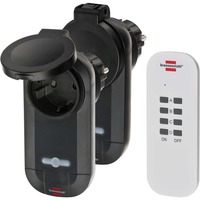 Brennenstuhl Set de interruptor inalámbrico RC CE1 0201, Conjunto negro/blanco