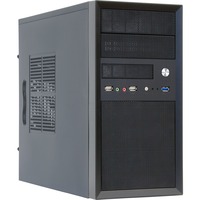 Chieftec CT-01B-350GPB carcasa de ordenador Mini Tower Negro 350 W, Cajas de torre negro, Mini Tower, PC, Negro, micro ATX, SECC, 14 cm