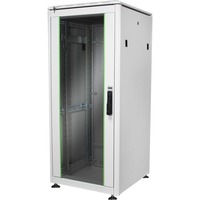 Digitus Armario de red de la serie Unique - 600 x 600 mm (an. x pr.), Armario IT gris claro, Rack o bastidor independiente, 800 kg, Gris