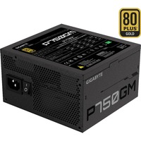 GIGABYTE P750GM unidad de fuente de alimentación 750 W 20+4 pin ATX ATX Negro, Fuente de alimentación de PC negro, 750 W, 100 - 240 V, 50 - 60 Hz, 12-6 A, Activo, 16 ms