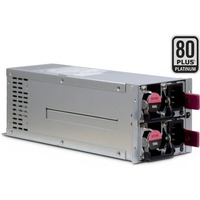 Inter-Tech ASPOWER R2A-DV0800-N unidad de fuente de alimentación 800 W 20+4 pin ATX 2U Plata, Fuente de alimentación de PC gris, 800 W, 100 - 240 V, 50 - 60 Hz, 15 A, 150 W, 30 A