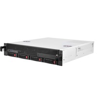 SilverStone RM21-304 Estante Blanco, Caja de rack negro, Estante, Servidor, Blanco, micro ATX, Mini-ITX, Metal, 2U