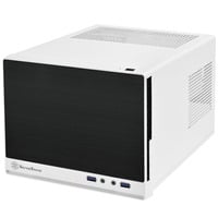 SilverStone SG13 Mini Tower Negro, Blanco, Caja cubo blanco/Negro, Mini Tower, PC, Negro, Blanco, Mini-ATX, Mini-DTX, Plástico, Acero, 6,1 cm