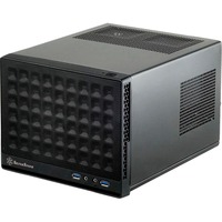 SilverStone SG13 Mini Tower Negro, Cajas de torre negro, Mini Tower, PC, Negro, Mini-DTX, Mini-ITX, Plástico, Acero, 2.5,3.5"