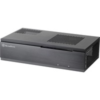 SilverStone SST-ML06B carcasa de ordenador Negro, Caja HTPC negro, PC, Negro, Mini-ITX, Aluminio, Acero, 80 mm, 120 mm