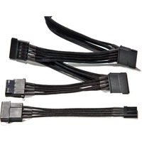 be quiet! CM-30750 0,7 m, Cable negro, 0,7 m, SATA de 15 pines, Molex (4-pin), Negro, Dark Power Pro 8- , Straight Power E9- , Pure Power L8- / Power Zone, 86 mm