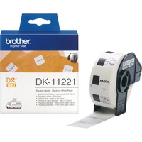 Brother DK-11221 cinta para impresora de etiquetas Negro sobre blanco, Cinta de escritura Negro sobre blanco, 1000 pieza(s), DK, Blanco, Térmica directa, China