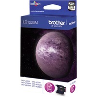 Brother LC1220M cartucho de tinta 1 pieza(s) Original Magenta Magenta, 1 pieza(s), 300 páginas, Pack individual, Minorista