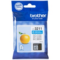 Brother LC3211C cartucho de tinta 1 pieza(s) Original Cian Cian, 1 pieza(s), 200 páginas, Pack individual