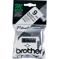 Brother M-K221B cinta para impresora de etiquetas Negro sobre blanco, Cinta de escritura Negro sobre blanco, M, China, 5 año(s), Brother, 9 mm