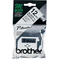 Brother M-K231SBZ cinta para impresora de etiquetas Negro sobre blanco, Cinta de escritura Negro sobre blanco, M, Negro, Transferencia térmica, Brother, PT-M95, PT-90
