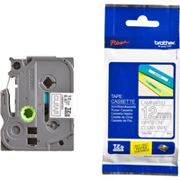 Brother TZE-135 cinta para impresora de etiquetas Blanco sobre transparencia, Cinta de escritura Blanco sobre transparencia, TZe, Gris, Filipinas, 5 año(s), Brother