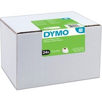 Dymo LW etiquetas auténticas de dirección | 28 mm × 89 mm | 24 rollos de 130 etiquetas con reverso fácil de retirar (3120 etiquetas) | autoadhesivas | para etiquetadoras LabelWriter Blanco, Etiqueta para impresora autoadhesiva, Papel, Permanente, Rectángulo, LabelWriter