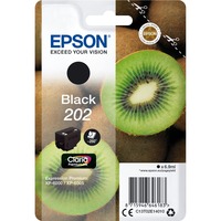 Epson Kiwi Singlepack Black 202 Claria Premium Ink, Tinta Rendimiento estándar, Tinta a base de pigmentos, 6,9 ml, 250 páginas, 1 pieza(s)