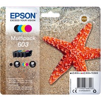 Epson Multipack 4-colours 603 Ink, Tinta Rendimiento estándar, 3,4 ml, 2,4 ml, 150 páginas, 1 pieza(s), Multipack