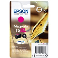 Epson Pen and crossword Singlepack Magenta 16XL DURABrite Ultra, Tinta Alto rendimiento (XL), Magenta, Tinta a base de pigmentos, 6,5 ml, 1 pieza(s), 450 páginas