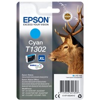 Epson Stag Tinta cian T1302 DURABrite Ultra Ciervo Alto rendimiento (XL), Cian, 10,1 ml, 1 pieza(s), 765 páginas