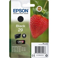 Epson Strawberry Singlepack Black 29 Claria Home Ink, Tinta Rendimiento estándar, Tinta a base de pigmentos, 5,3 ml, 175 páginas, 1 pieza(s)