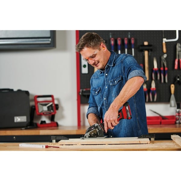 Einhell TECS 18/89 LiSolo, Sierra circular rojo/Negro