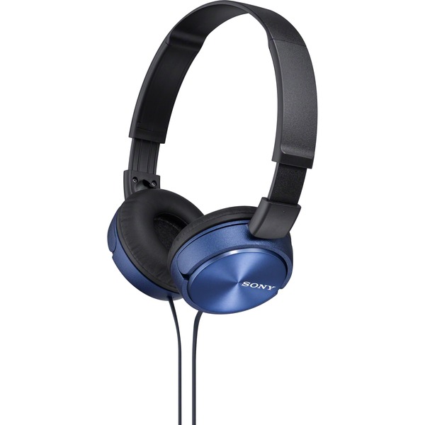 Sony MDR-ZX310 Auriculares y Cascos azul/Negro, Alámbrico, 10 - 24000 Hz,  Música, 125 g, Auriculares,
