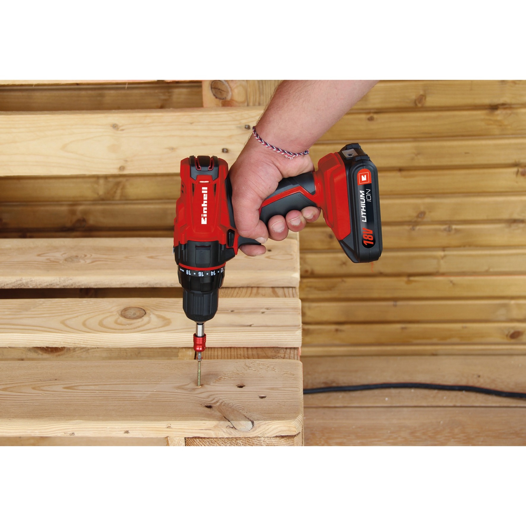 EINHELL TC-CD 18-2 Li Taladro de pistola Negro, Rojo Ión de litio 1,5 Ah 1,37 kg, Taladro/destornillador rojo/Negro, Taladro de pistola, perforacion, Desatornillar, Negro, Rojo, 38 Nm, 350 RPM, 1250 RPM