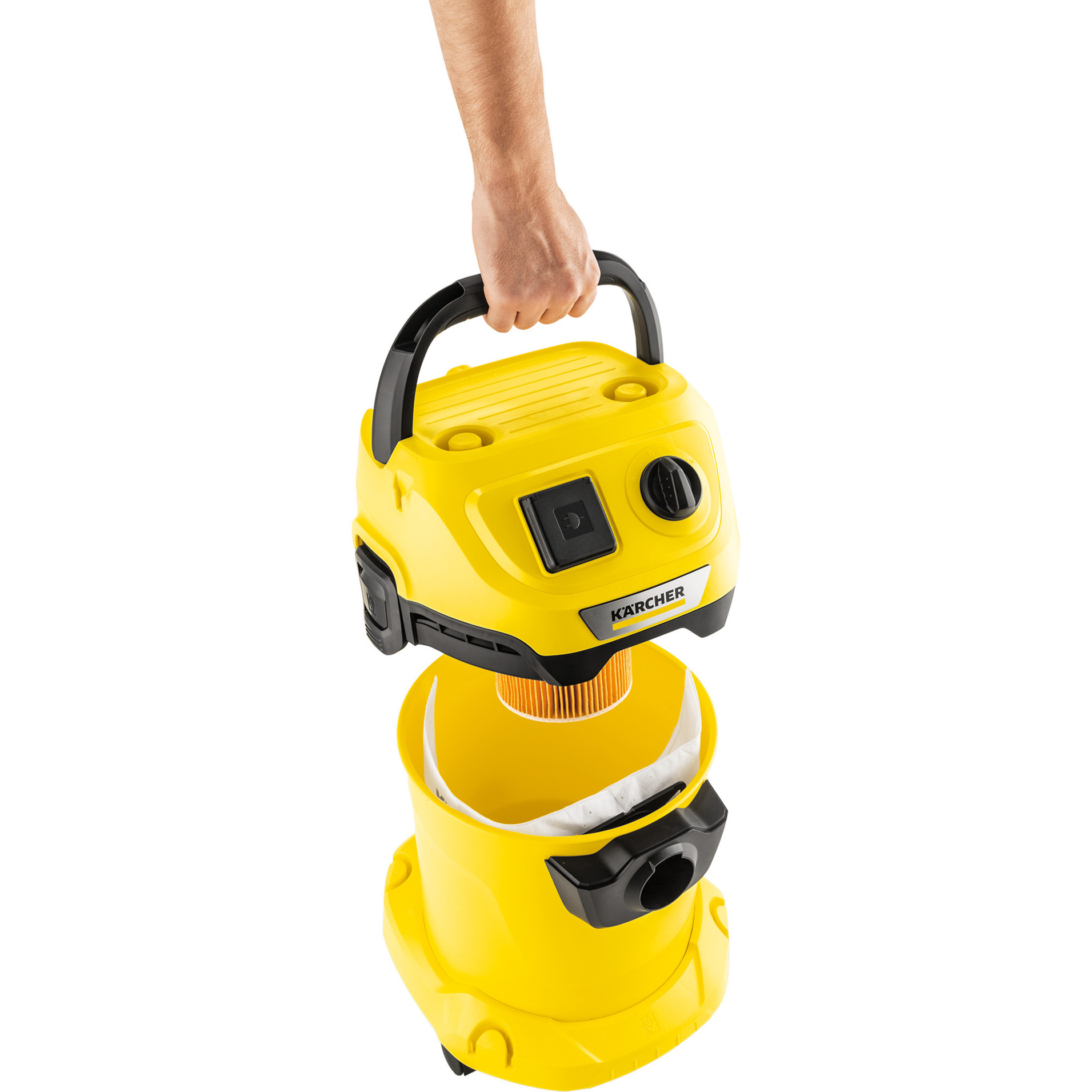 Kärcher 1.628-170.0, Aspiradora en húmedo y en seco amarillo